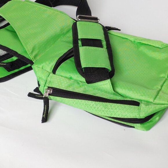 ATTRACTIVE HEYS Luggage Crossbody Purse Lime Green Secure Zip Travel Bag - Picture 4 of 13